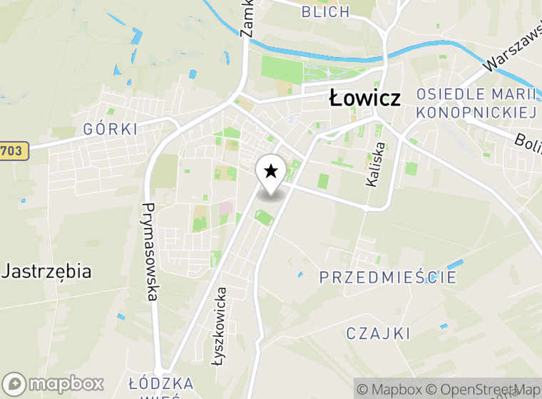 Hulajnogi elektryczne Łowicz mapa