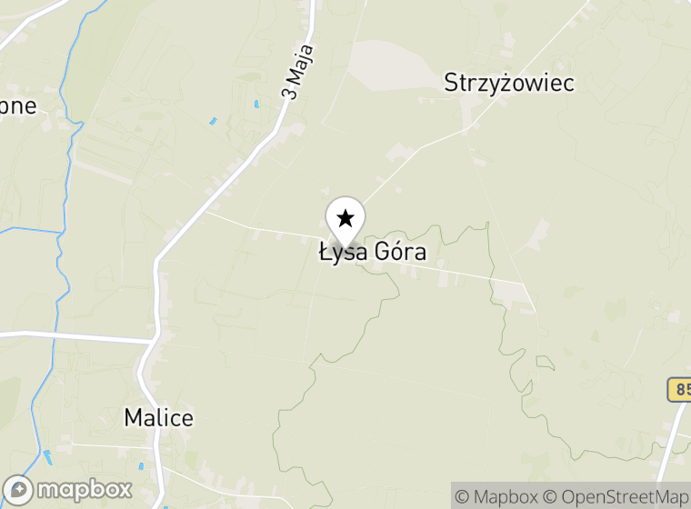 Hulajnogi elektryczne Łysa Góra mapa