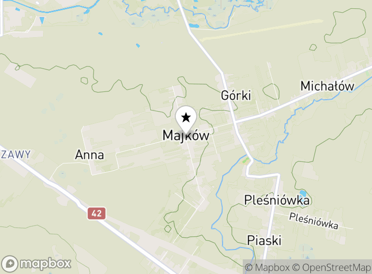 Hulajnogi elektryczne Majków mapa