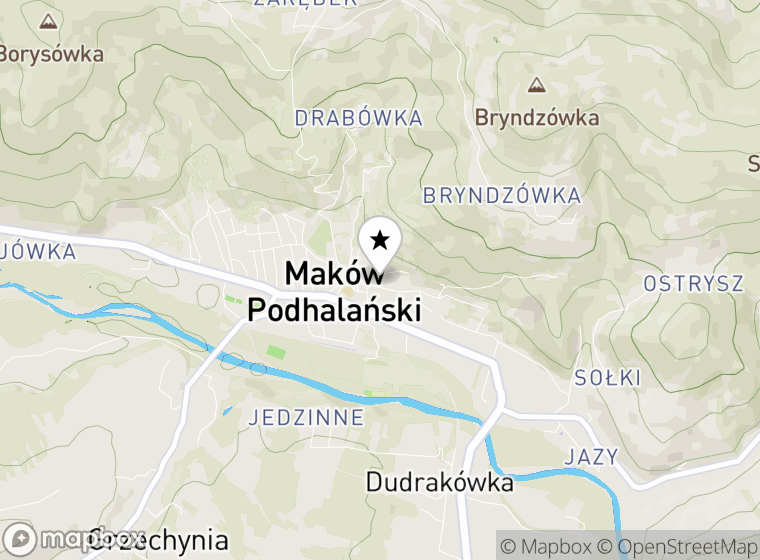 Hulajnogi elektryczne Maków Podhalański mapa