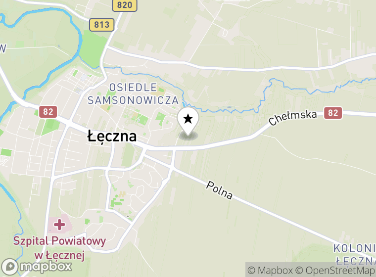 Hulajnogi elektryczne Miasto Łęczna mapa