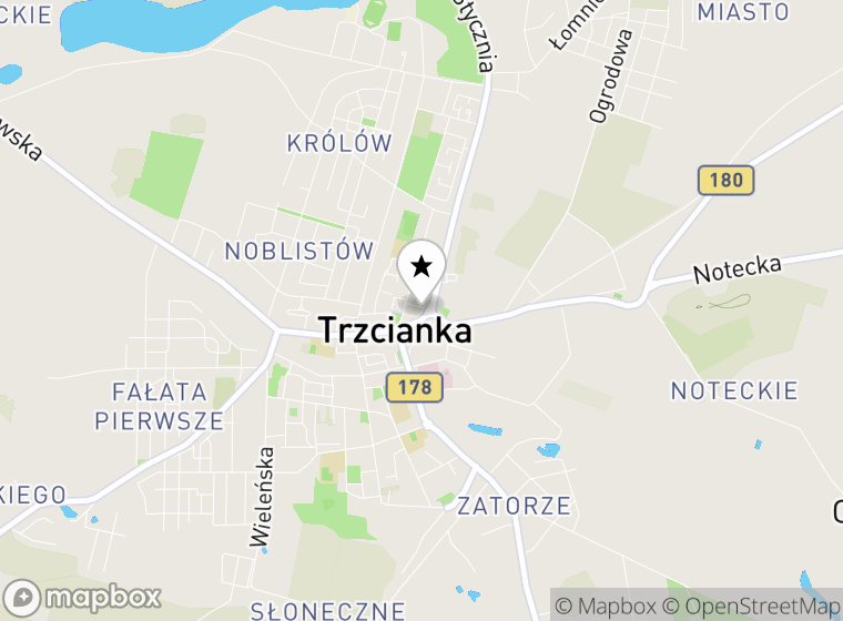 Hulajnogi elektryczne Miasto Trzcianka mapa