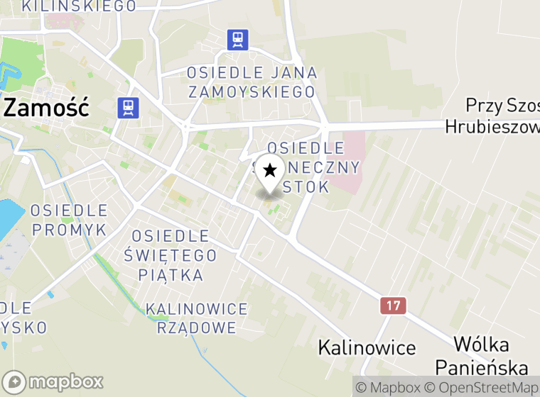 Hulajnogi elektryczne Miasto Zamość mapa