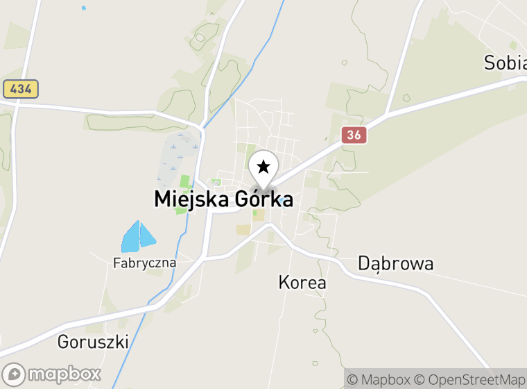 Hulajnogi elektryczne Miejska Górka mapa