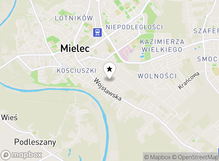 Hulajnogi elektryczne Mielec mapa