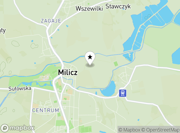 Hulajnogi elektryczne Milicz mapa