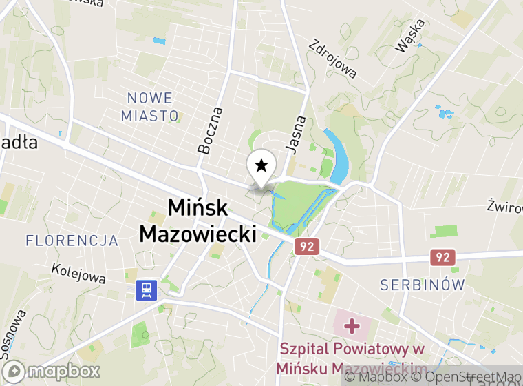 Hulajnogi elektryczne Mińsk Mazowiecki mapa