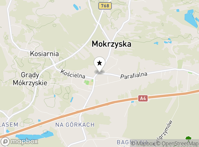 Hulajnogi elektryczne Mokrzyska mapa