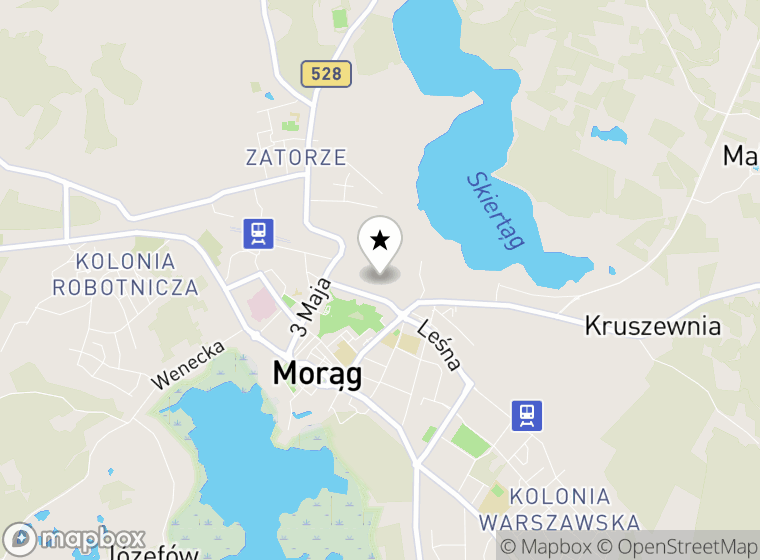 Hulajnogi elektryczne Morąg mapa