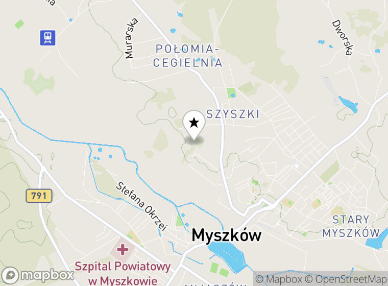 Hulajnogi elektryczne Myszków mapa