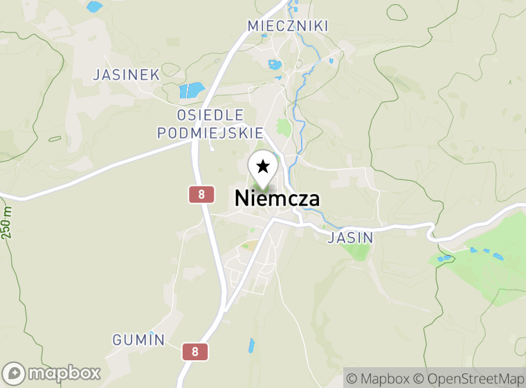 Hulajnogi elektryczne Niemcza mapa