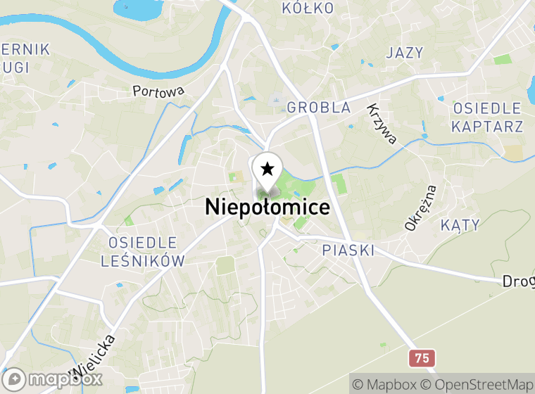 Hulajnogi elektryczne Niepołomice mapa