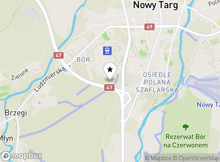 Hulajnogi elektryczne Nowy Targ mapa