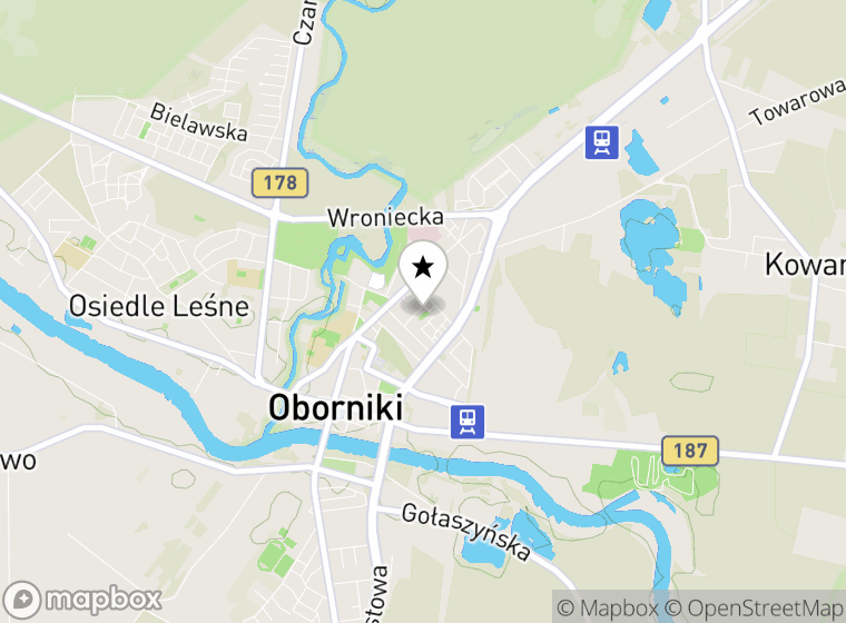 Hulajnogi elektryczne Oborniki mapa