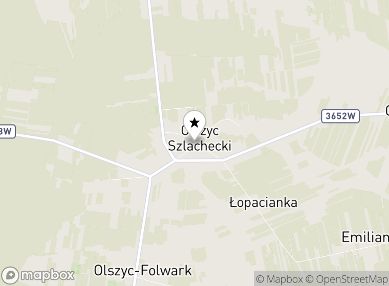 Hulajnogi elektryczne Olszyc Szlachecki mapa