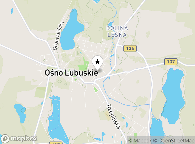 Hulajnogi elektryczne Ośno Lubuskie mapa