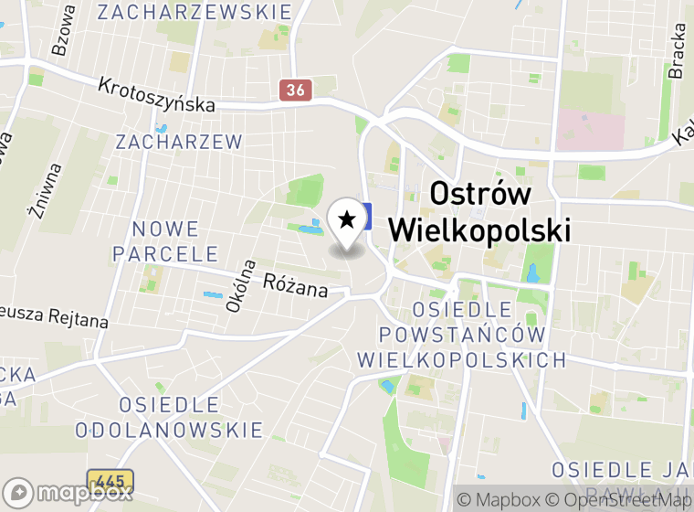 Hulajnogi elektryczne Ostrów Wielkopolski mapa