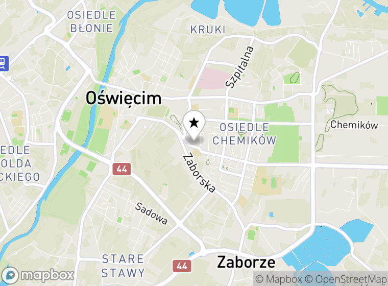 Hulajnogi elektryczne Oświęcim mapa