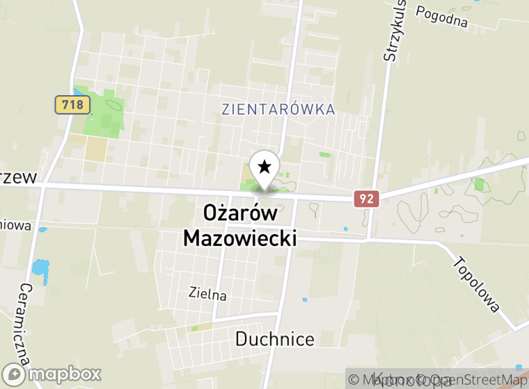 Hulajnogi elektryczne Ożarów Mazowiecki mapa