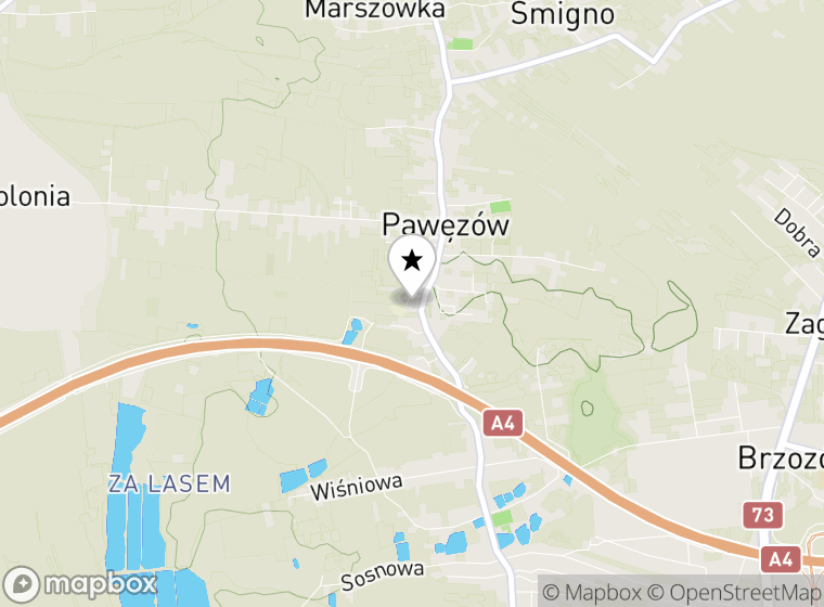 Hulajnogi elektryczne Pawęzów mapa