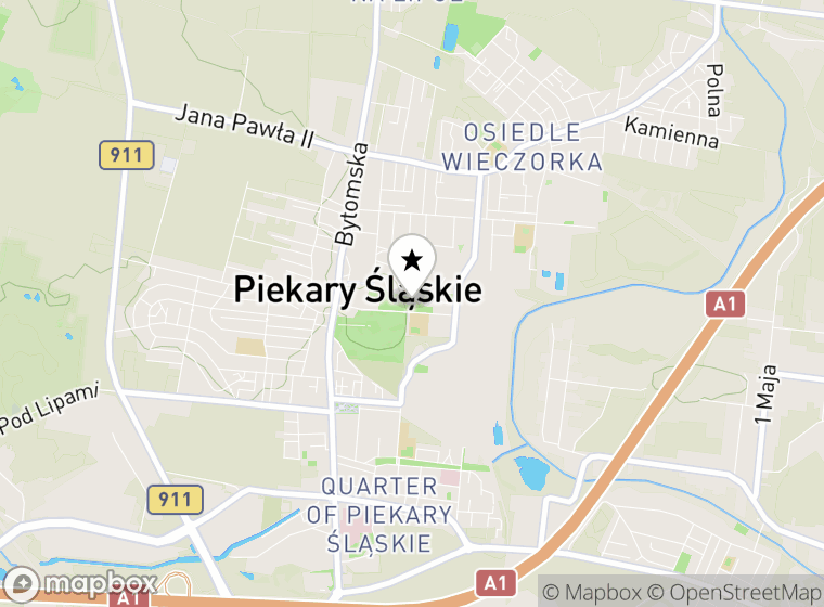 Hulajnogi elektryczne Piekary Śląskie mapa