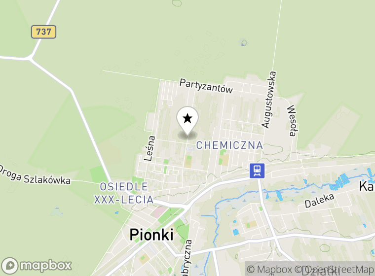 Hulajnogi elektryczne Pionki mapa