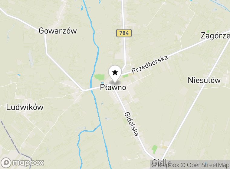 Hulajnogi elektryczne Pławno mapa