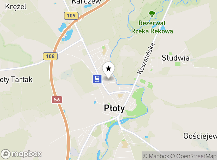 Hulajnogi elektryczne Płoty mapa