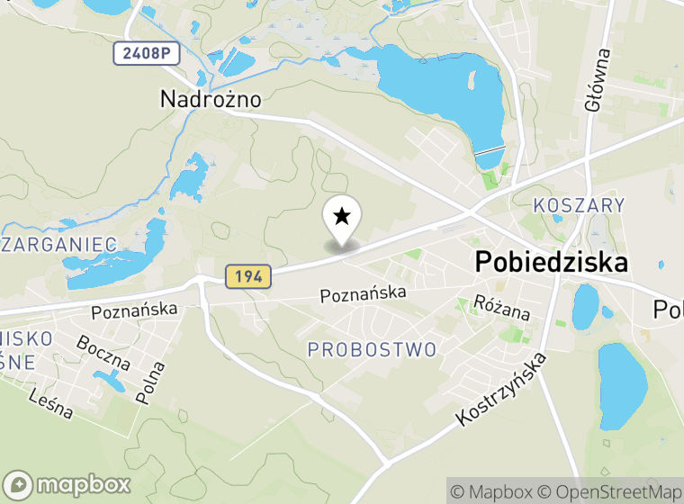 Hulajnogi elektryczne Pobiedziska mapa