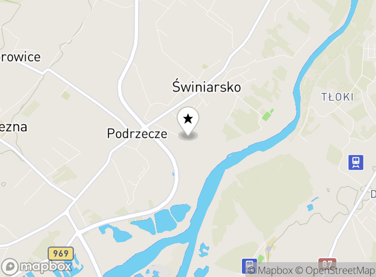 Hulajnogi elektryczne Podrzecze mapa