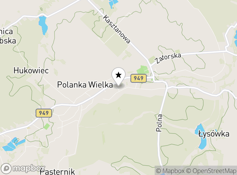 Hulajnogi elektryczne Polanka Wielka mapa