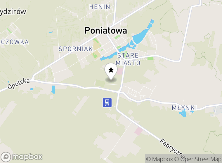 Hulajnogi elektryczne Poniatowa mapa