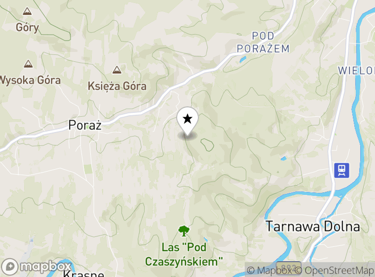 Hulajnogi elektryczne Poraż mapa