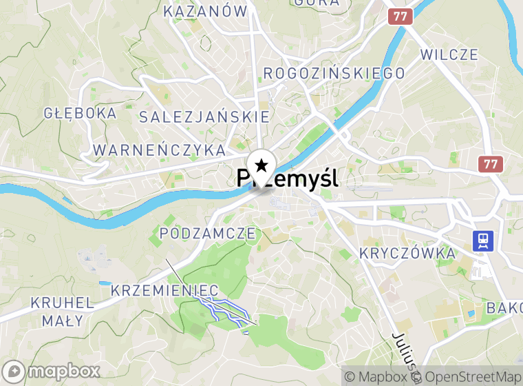 Hulajnogi elektryczne Przemyśl mapa