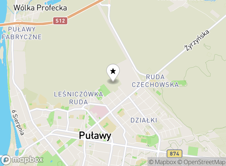 Hulajnogi elektryczne Puławy mapa