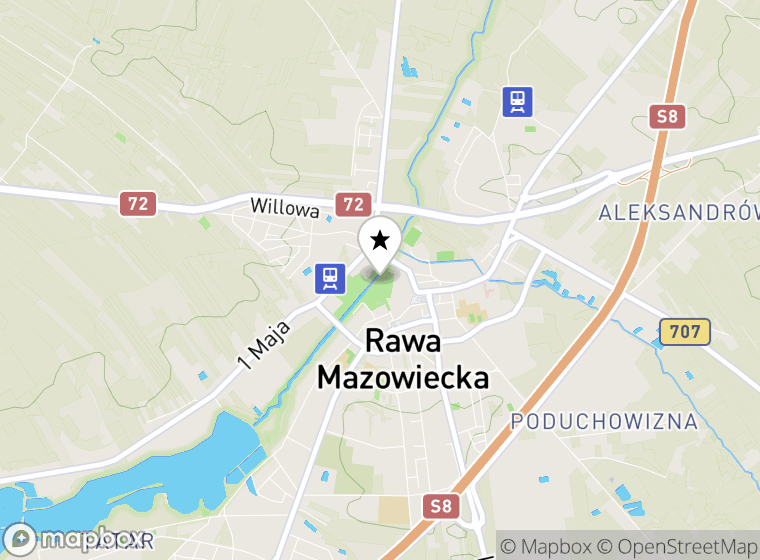 Hulajnogi elektryczne Rawa Mazowiecka mapa