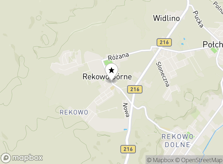 Hulajnogi elektryczne Rekowo Górne mapa