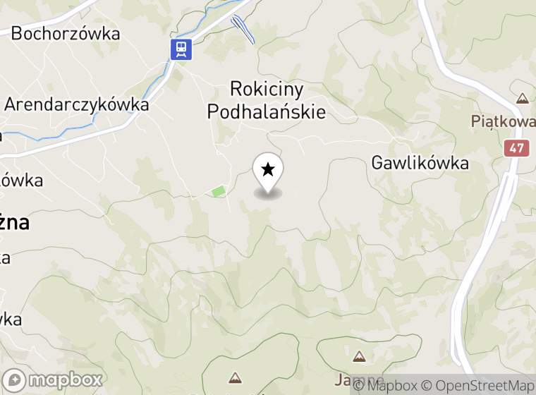 Hulajnogi elektryczne Rokiciny Podhalańskie mapa