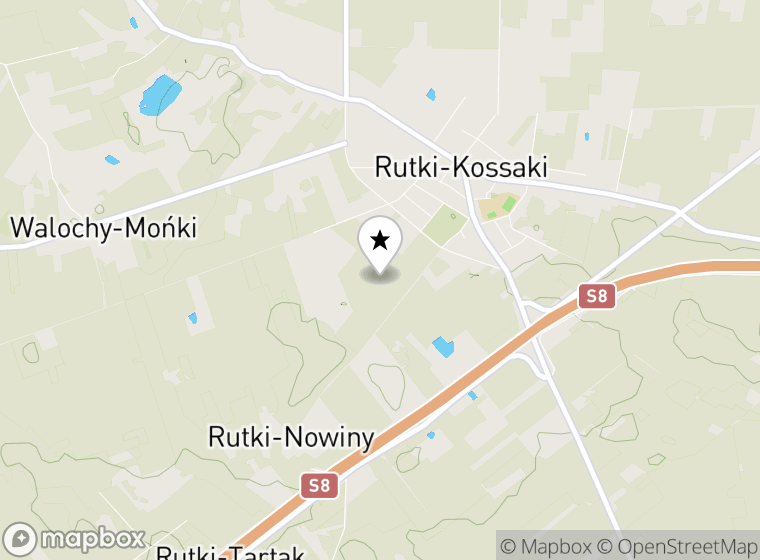 Hulajnogi elektryczne Rutki-Kossaki mapa