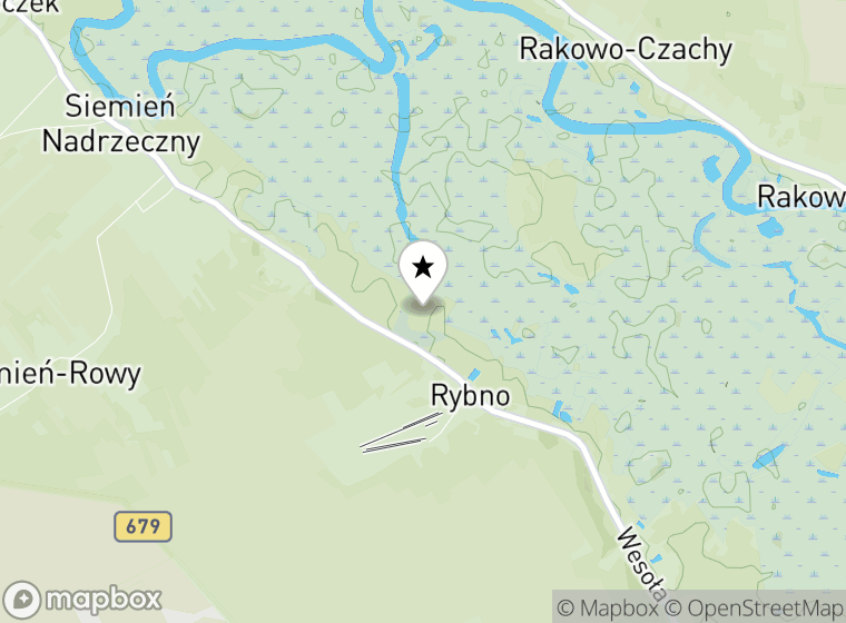 Hulajnogi elektryczne Rybno mapa