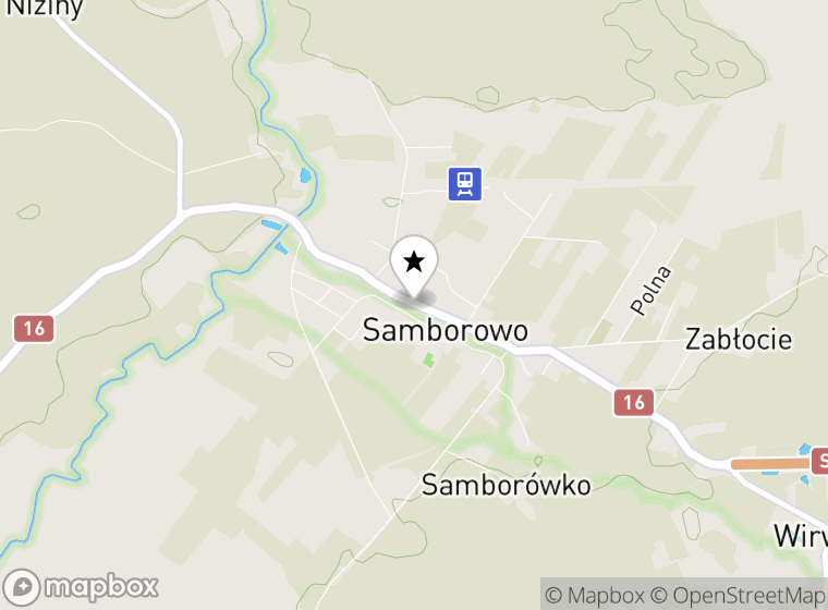 Hulajnogi elektryczne Samborowo mapa