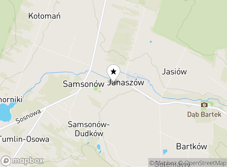 Hulajnogi elektryczne Samsonów mapa