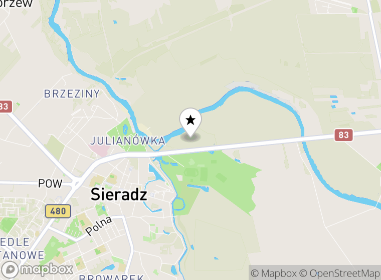 Hulajnogi elektryczne Sieradz mapa