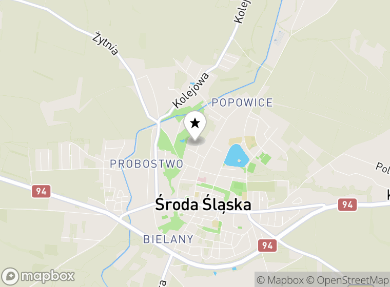 Hulajnogi elektryczne Środa Śląska mapa