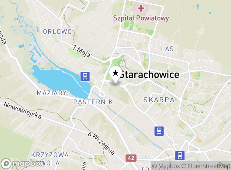 Hulajnogi elektryczne Starachowice mapa