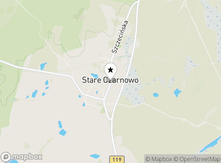 Hulajnogi elektryczne Stare Czarnowo mapa