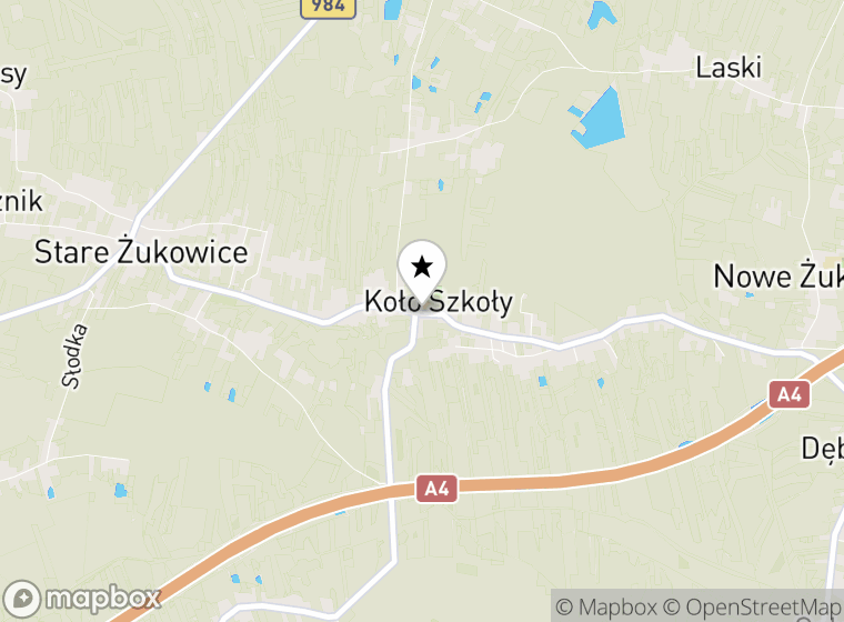 Hulajnogi elektryczne Stare Żukowice mapa