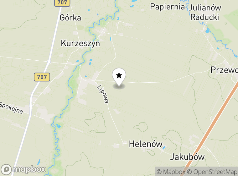 Hulajnogi elektryczne Stary Kurzeszyn mapa