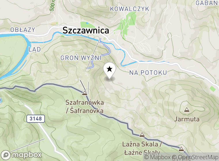 Hulajnogi elektryczne Szczawnica mapa