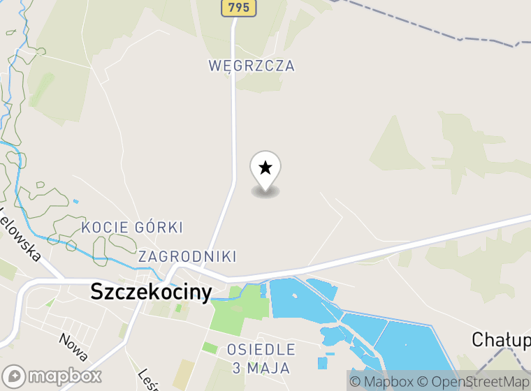 Hulajnogi elektryczne Szczekociny mapa